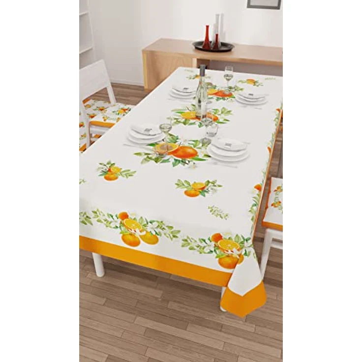 PETTI Artigiani Italiani - Tischdecke, schmutzabweisend, rechteckig, für Küche, Muster, gemischte Früchte, 01 x 12 Sitzer (140 x 240 cm), 100% Made in Italy – Bild 5