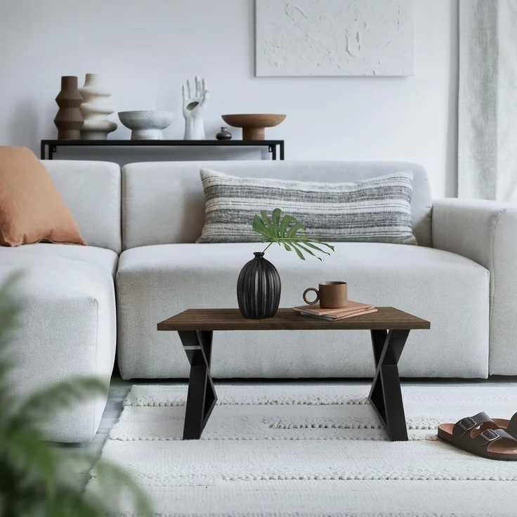 ML-DESIGN Tischbein 2er Set Tischgestell Tischkufen Möbelfüße aus Stahl Industriedesign, Kufengestell Bankkufen X-Form Schwarz Bankbeine für DIY-Projekte – Bild 7