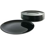Italien Party Schwarz, Pizzateller 6-tlg (mo)
