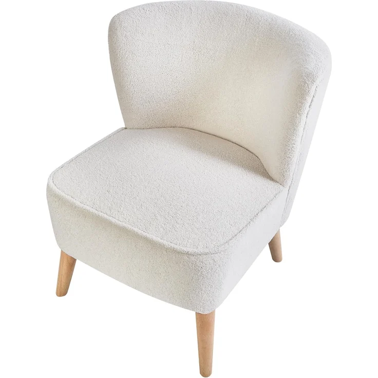 Sessel ALVEN Bouclé Cremeweiß – Bild 6