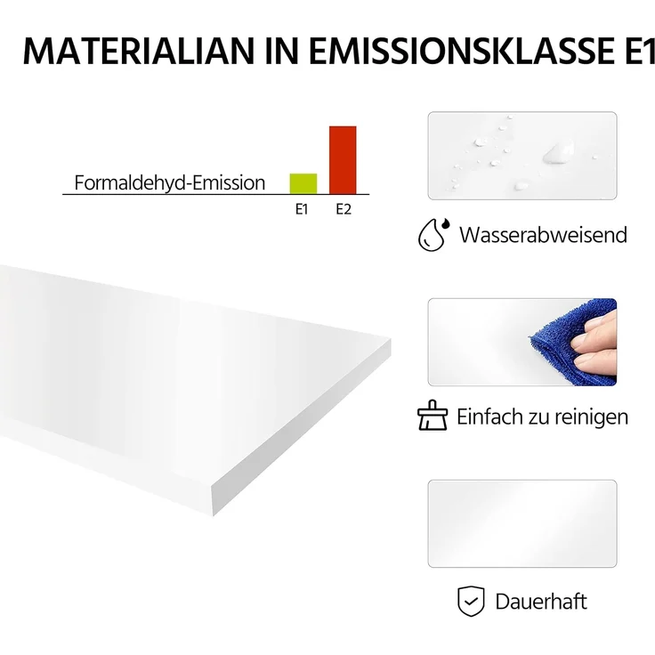 Yaheetech Beistelltisch 3 Ebenen Nachttisch Nachtschrank mit X-förmiger Tischbeine Sofatisch Couchtisch für Schlafzimmer und Wohnzimmer, 40 x 40 x 61 cm, Weiß – Bild 7