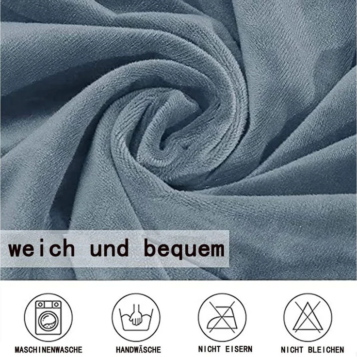 Agger Stuhlhusse Stretch Samt Stuhlhussen Universal Sesselbezug Stuhlbezug, mit Armlehnen Abnehmbare Waschbar Esszimmerstühle Bezug – Bild 4