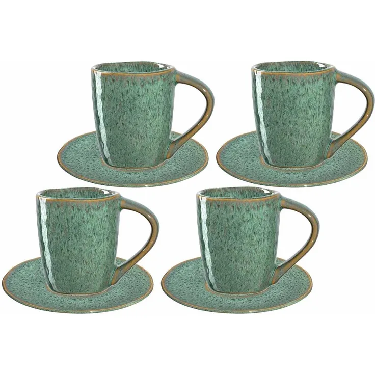 Leonardo MATERA Espresso Set grün 8-teilig