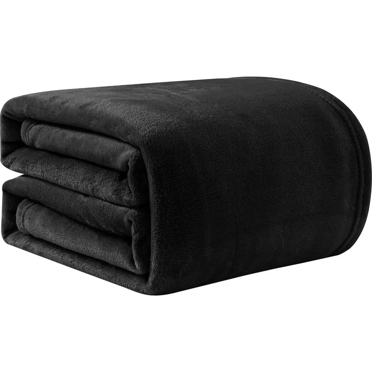 Wohndecke Kuscheldecke Flauschige Tages-/Sofadecke Weich Warm Maschinenwaschbar, Good Nite, Reaktiver Druck, Wärme für alle Jahreszeiten, Langlebig & pflegeleicht