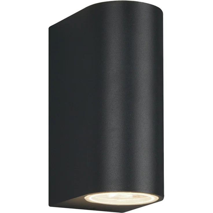 Runde LED Außenwandleuchte Up and Down, Anthrazit, Höhe 15cm – Bild 2