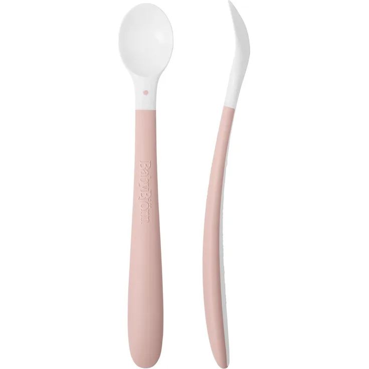 BabyBjörn Fütterlöffel, 2er-Pack, Blassrosa
