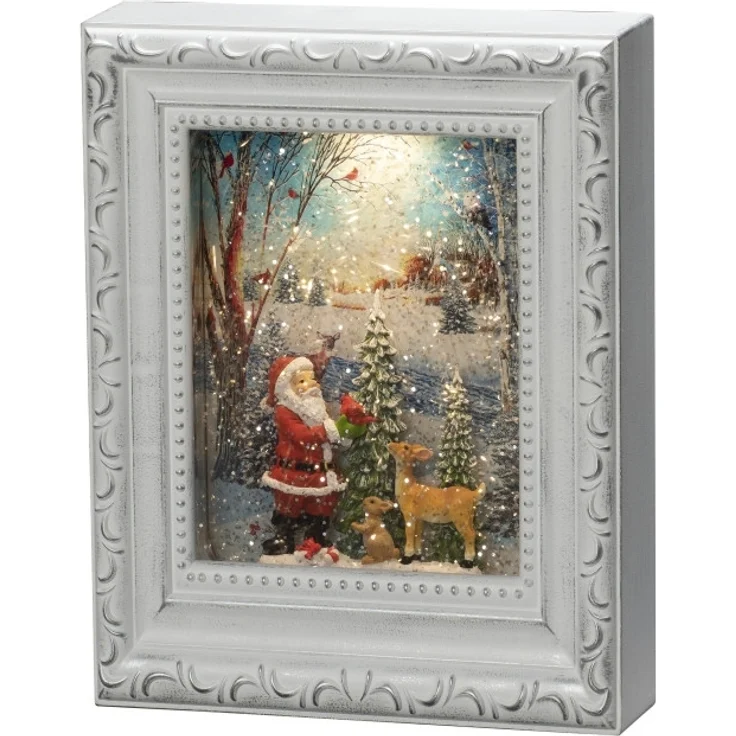 Konstsmide LED Wasserlaterne Bilderrahmen Weihnachten 7,5cm x 5cm x 22 cm – Bild 3