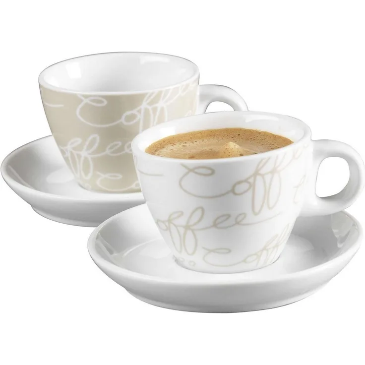Ritzenhoff & Breker CORNELLO Espresso Set creme 4-teilig