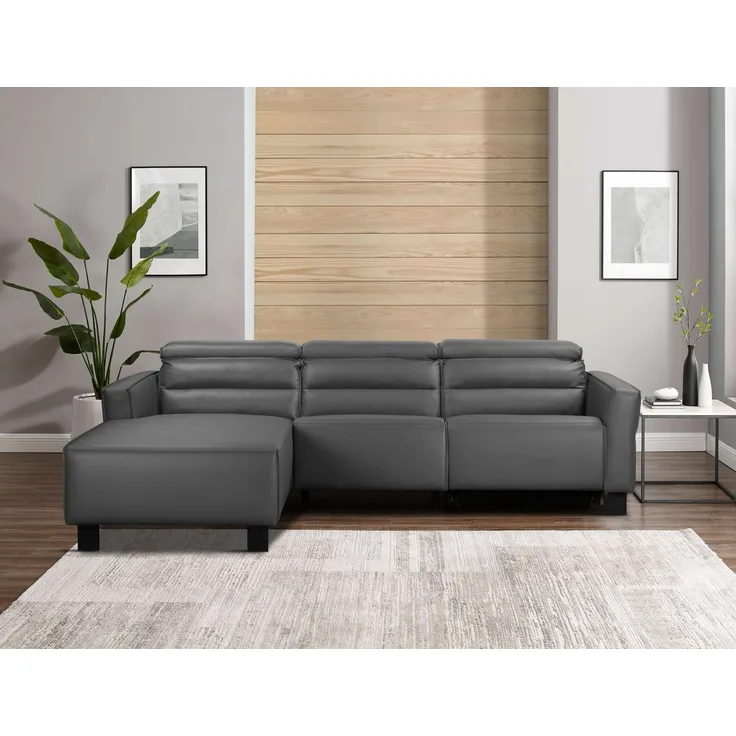 Places of Style Ecksofa Carpari, L-Form, 263 cm, mit manueller o. elektrischer Relaxfunktion, und USB/ Kopfteilverstellg