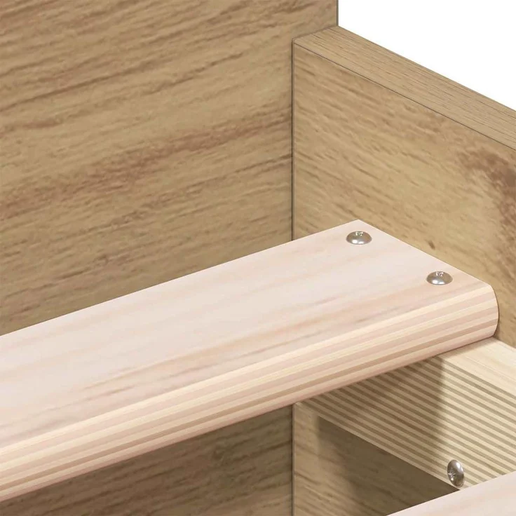 vidaXL Bettrahmen Artisan-Eiche 193 x 78 x 50 cm Holzwerkstoff 3329307 – Bild 9