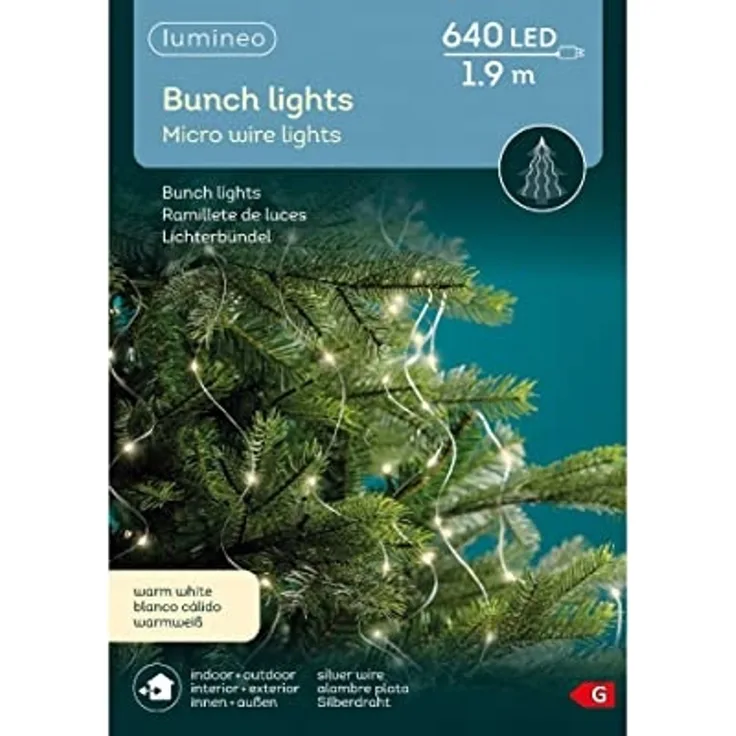 Kaemingk LED micro Light Bündel aussen 640 LED, warmweiß