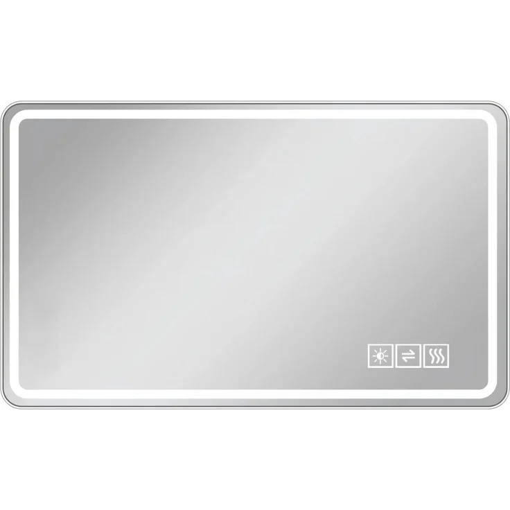 LED-Badezimmerspiegel 60x120 cm, rahmenlos mit Anti-Beschlag & Dimmfunktion, Silber – Bild 5