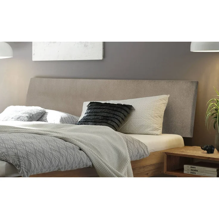 Hasena Massivholzbett Pesaro Wildeiche mit Kopfteil Sand 160x200 cm, Komforthöhe 25 cm – Bild 3