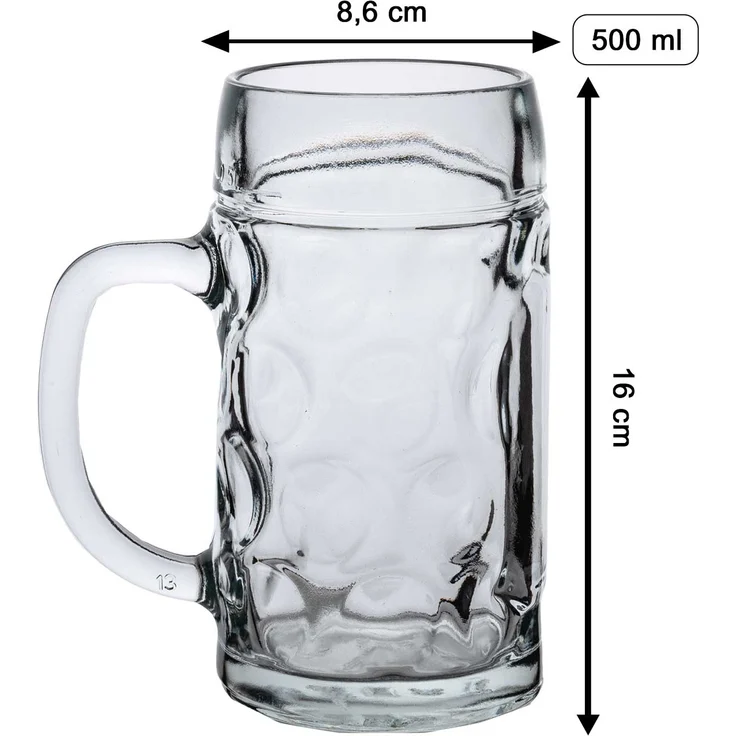 Luxentu ISAR Bierkrug 0,5 l mit Eichung - Legende seit 70 Jahren – Bild 5