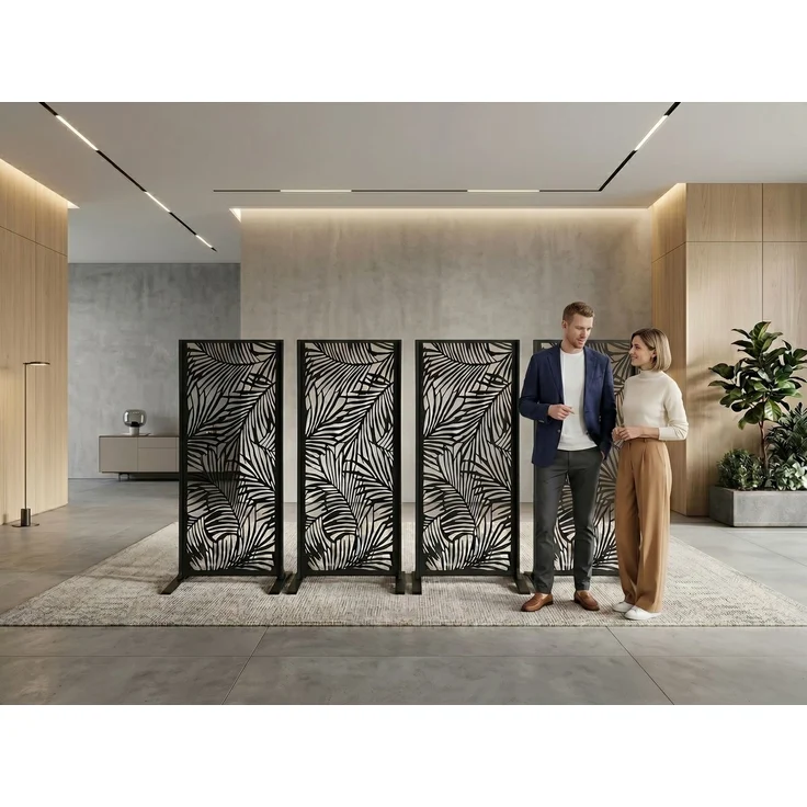 Dekorative Metallpaneel Metallsichtschutzwand - Flieder – Bild 7