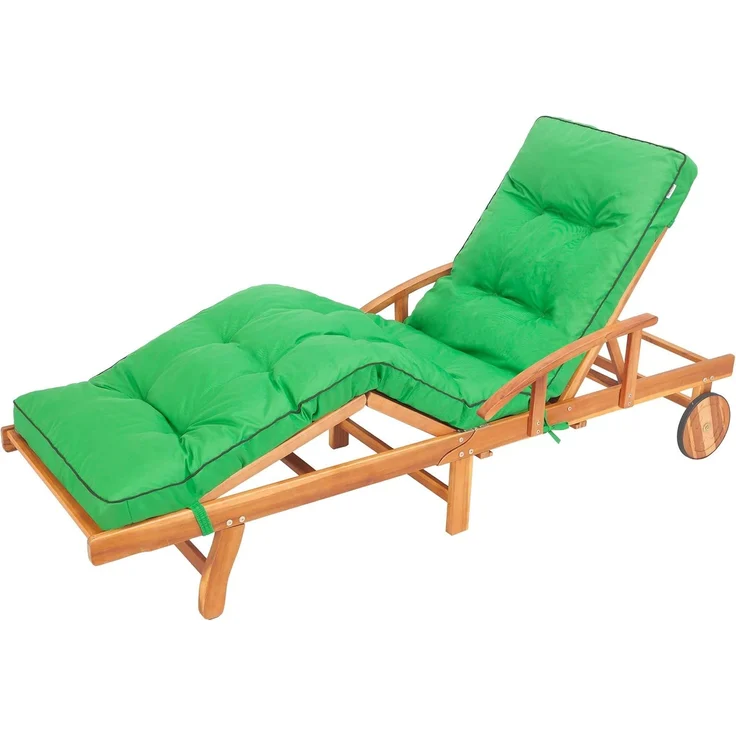 Bjird Liegenauflage, Polyester grün, 200 x 55 x 8 cm – Bild 1
