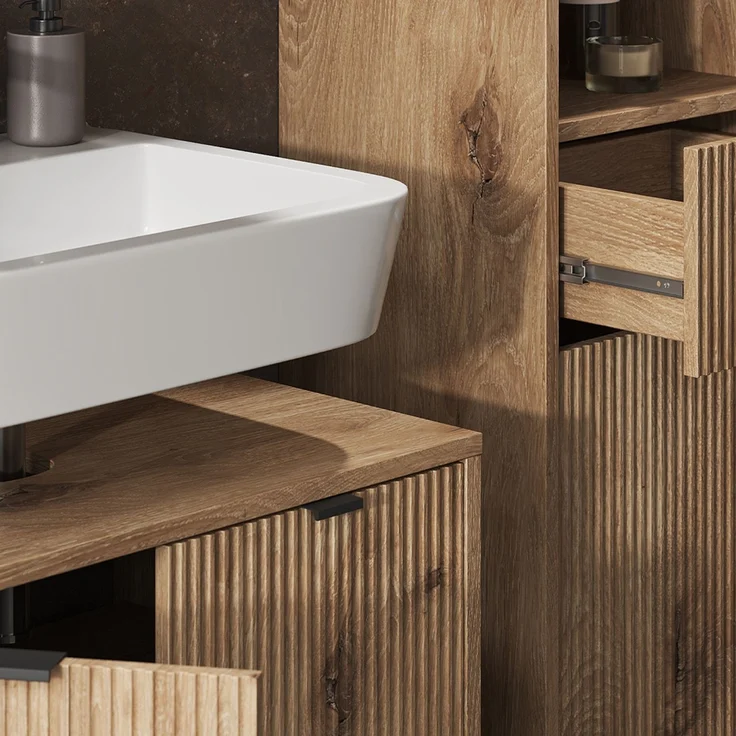 Badmöbel-Set Eliza Viking Oak 3-teilig Vicco – Bild 5