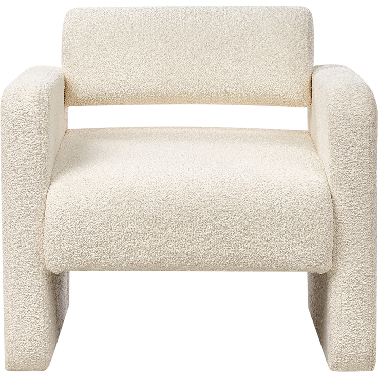 Sessel HALLSBERG Bouclé Cremeweiß – Bild 5