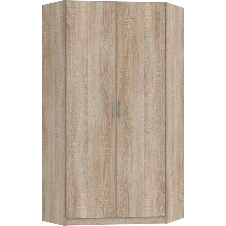 Eckschrank Bitburg Eckkleiderschrank 95x95cm Farbe: braun – Bild 1