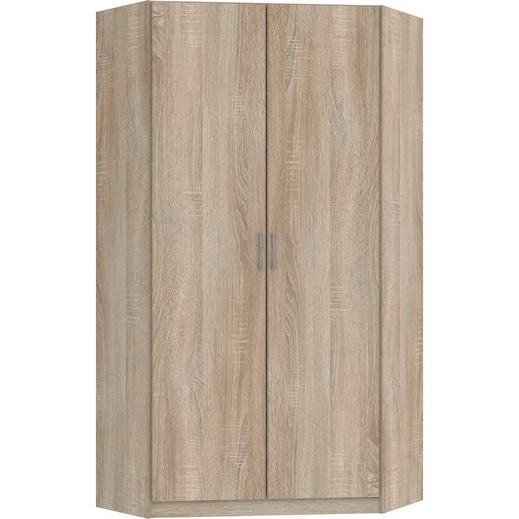 Eckschrank Bitburg Eckkleiderschrank 95x95cm Farbe: braun