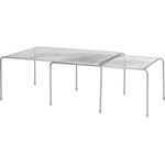 Küchenregal Geschirrablage ausziehbar Organizer Küche mDesign 2-teilig Silber