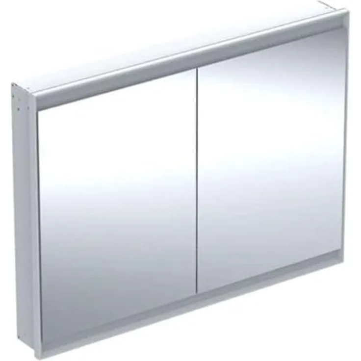 Geberit ONE Spiegelschrank mit ComfortLight, 2 Türen, Unterputzmontage, 120 x 90 x 15 cm, 505.805.00, Farbe: weiss / Aluminium pulverbeschichtet - 505.805.00.2