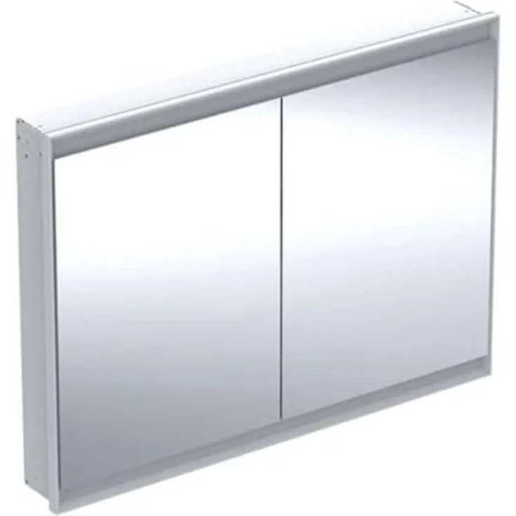 Geberit ONE Spiegelschrank mit ComfortLight, 2 Türen, Unterputzmontage, 120 x 90 x 15 cm, 505.805.00, Farbe: weiss / Aluminium pulverbeschichtet - 505.805.00.2 – Bild 1