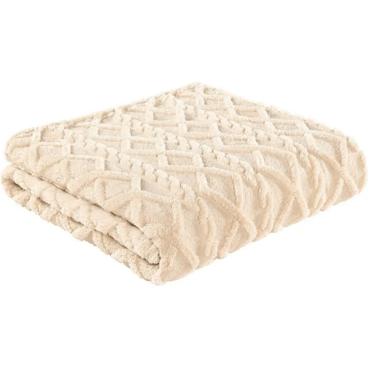 Wohndecke Siera, Kuscheldecke 150x200 cm fürs Wohnzimmer oder Sofa, Delindo Lifestyle