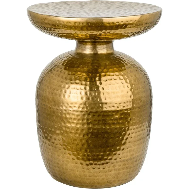 riess-ambiente Beistelltisch ORIENT 50cm gold, Hammerschlag Design · Metall · Handarbeit · orientalischer Stil