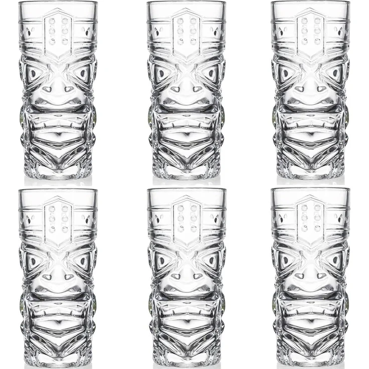 6 X 400ml Tiki-Gläser Bar-Halloween-Mai Tai-Zombie-Cocktails – Bild 8