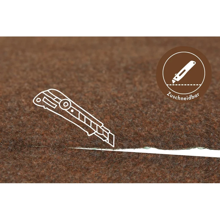 misento Kunstrasen Outdoor Teppich - wetterfester Rasenteppich für Balkon, Terrasse & Garten - leicht zu verlegen - 200x250 cm, Braun – Bild 6