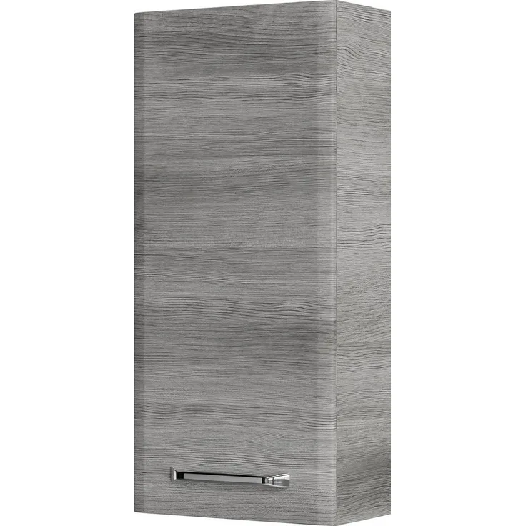 Saphir Hängeschrank Quickset Wand-Badschrank 30 cm breit mit 1 Tür und 2 Glas-Einlegeböden Badezimmer-Hängeschrank inkl. Türdämpfer, Griffe in Chrom Glanz