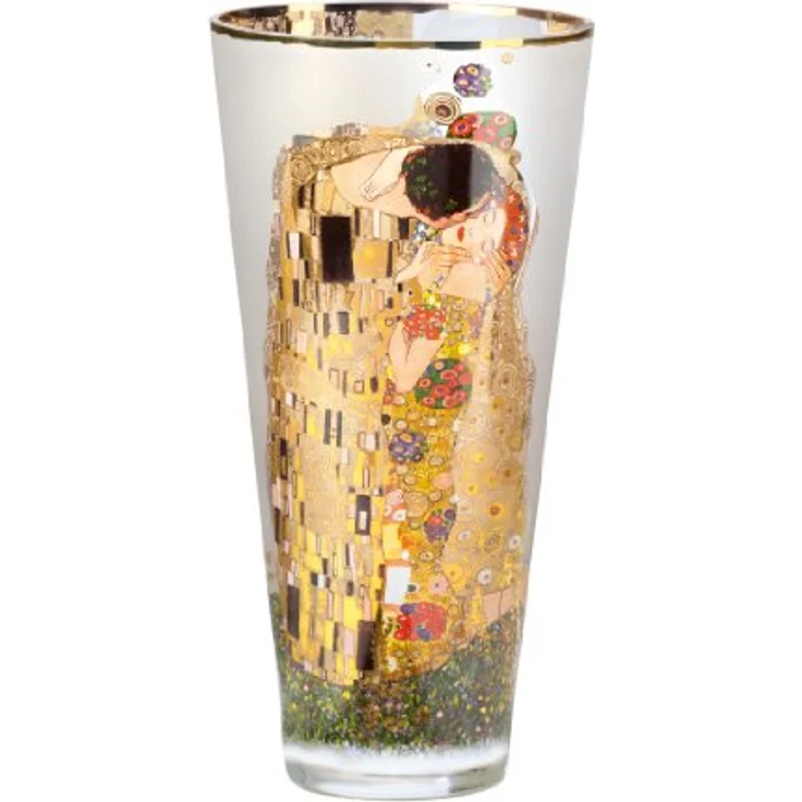 Goebel / Gustav Klimt - Der Kuss,Vase,Klimt - Kuss,15,0cm x 15,0cm x 30,0cm / Glas / 15,0cm x 15,0cm x 30,0cm – Bild 2