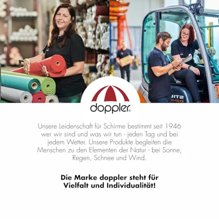 Doppler Sonnenschirm Jack 300x200 cm in Natur - Rechteckiger Sonnenschirm für Balkon & Terrasse - Schirm knickbar - Großer Balkonsonnenschirm - Kurbelschirm- Kippbarer Gartenschirm – Bild 8