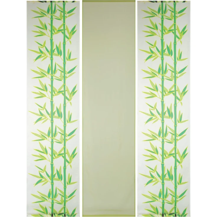 Bestlivings Flächenvorhang Elena 3er Pack "mit Druck / Motiv" 60 x 260 cm (B x H) in Dunkelgrün Tropical, Schiebevorhang mit Print – Bild 3