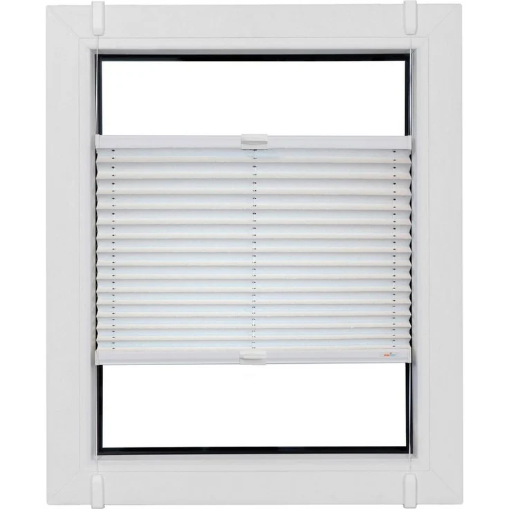 sunlines Plissee Young Style Energy Saving, verdunkelnd, ohne Bohren, verspannt, Klemmfix, nach Maß, mit Energiespareffekt, verspannt mit Simply-Fix Klemmträger – Bild 1