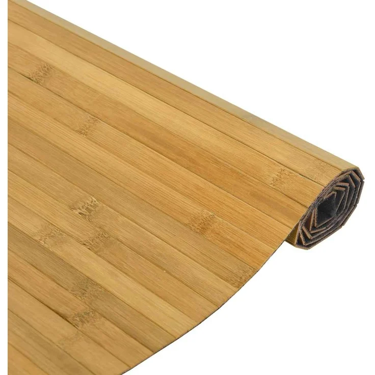 vidaXL Teppich Rechteckig Natur 100x400 cm Bambus 376817 – Bild 4