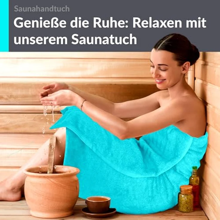 Lashuma Saunatuch XXL Handtuch London, Frottee (1-St), großes Badetuch Damen & Badehandtuch Herren 80x200 - Saunahandtuch – Bild 6