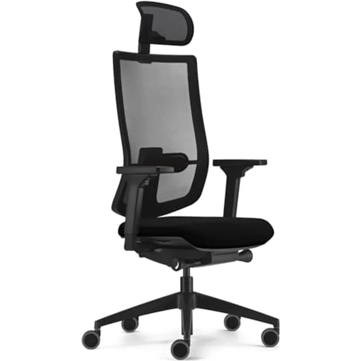 Sedus, se:do PRO Light 2, ergonomischer Bürostuhl, Netzmembran, schwarz, Lordosenstütze, Nackenstütze, höhenverstellbar – Bild 2