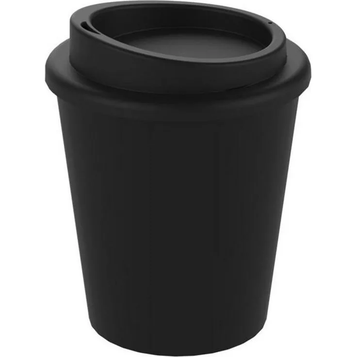 elasto Coffee-to-go-Becher doppelwandiger Kaffeebecher mit Deckel 250ml für unterwegs, Made in Germany, BPA-frei, 100% recyclebar, Heißgetränke, Teebecher