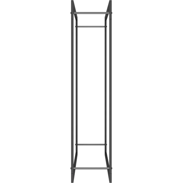 vidaXL Brennholzregal Mattschwarz 110x28x116 cm Stahl 350310 – Bild 3
