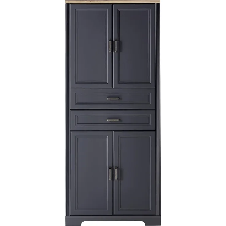 Büroschrank Stauraumelement JASMIN 02 Graphit Artisan Eiche