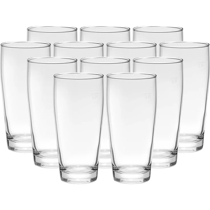 Pasabahce Jubilee Willi Becher 0,3 l geeicht 12er Set