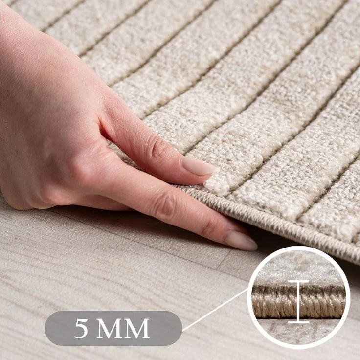 SIMPEX24 Outdoorteppich Skandinavischer 3D Design, Rechteckig, Höhe: 5 mm, Outdoor Teppich Wetterfest Modern Wohnzimmer Küchen Terrasse Balkon – Bild 3