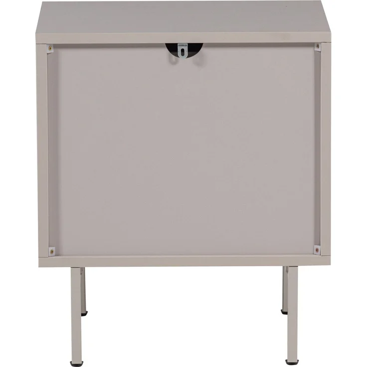 Nachttisch Tours Melamin MDF, modern mit 2 Schubladen und viel Stauraum, Sand, 51 x 45 x 42 cm – Bild 5