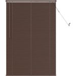 vidaXL Venetianer Jalousie Dunkelbraun mit Muster 150x90 cm PVC 42003789