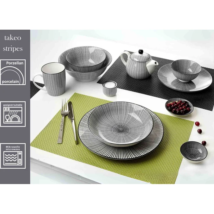 Ritzenhoff & Breker Takeo Stripes Dipschale ø 10 cm 12er Set – Bild 2