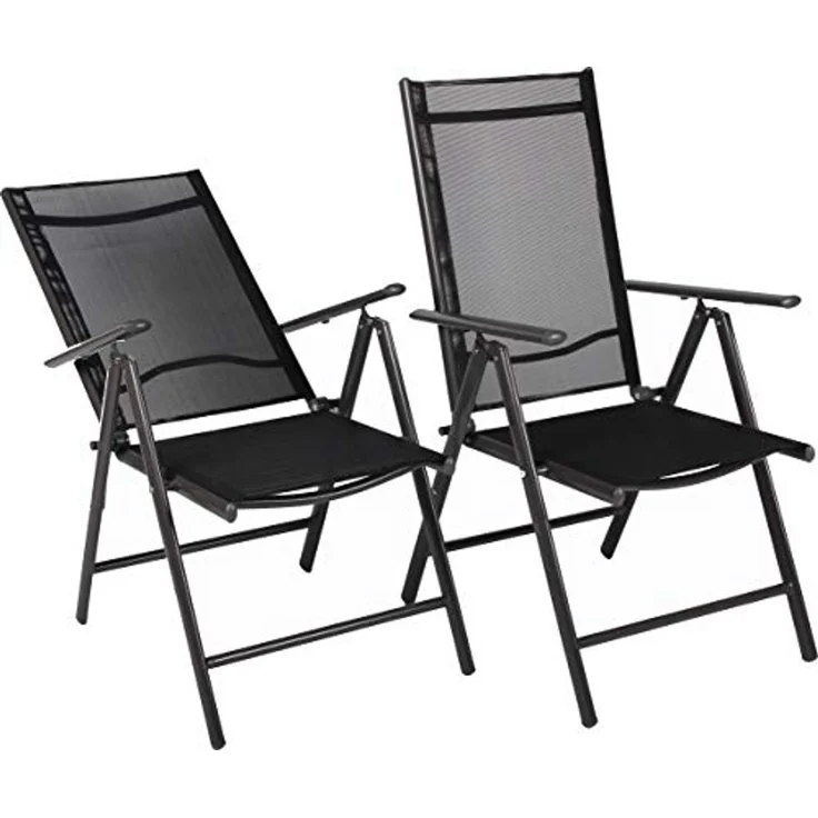 VCM Gartenstuhl Miami 913216 Anthrazit H. 105 x B. 56 x T. 65 cm – Bild 3