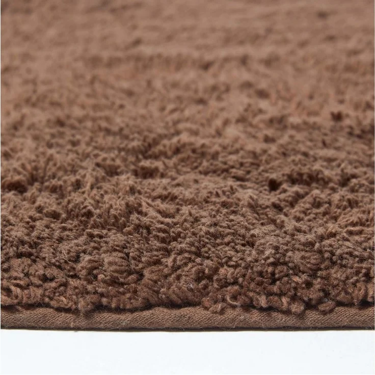 Homescapes Badematte WC Vorleger Spa Supreme Braun, Höhe 30 mm, WC Vorleger (50x55 cm) – Bild 2