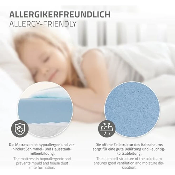 ML-DESIGN Kinderbett Hausbett mit Rausfallschutz, Dach und Lattenrost Massivholz, Bett 90x200 cm Weiß mit Matratze 10cm für Mädchen Jungen Holzbett – Bild 7
